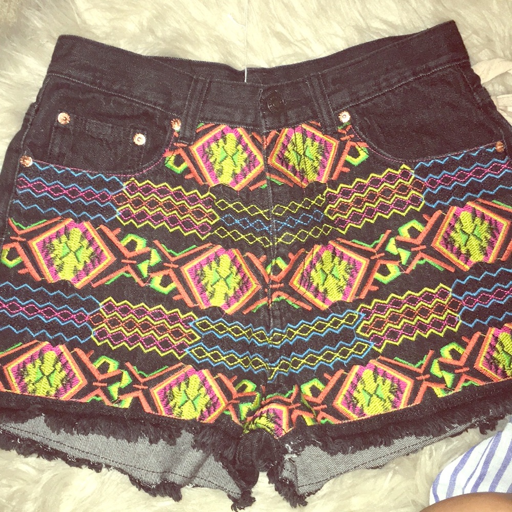 Honey punch jean black design shorts high waist
